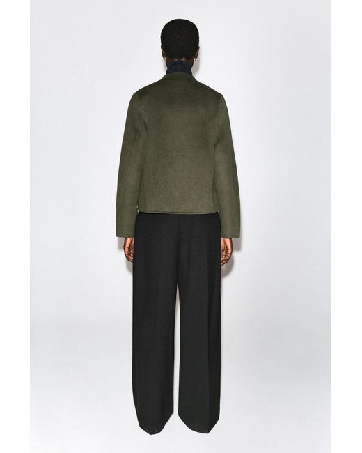 COS Green Double-Faced Wool Uniform Jacket