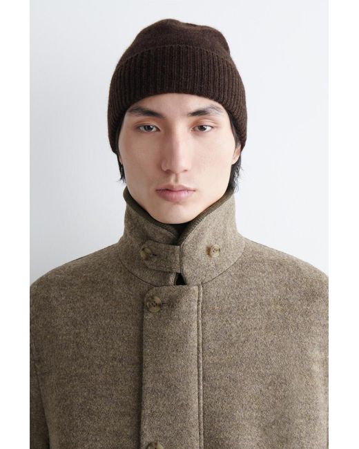 COS Brown Pure Cashmere Beanie