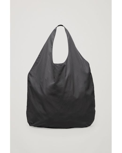COS Black Soft Shopper Bag