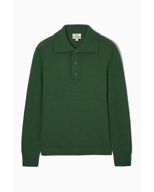 COS Regular-fit Wool-cashmere Polo 