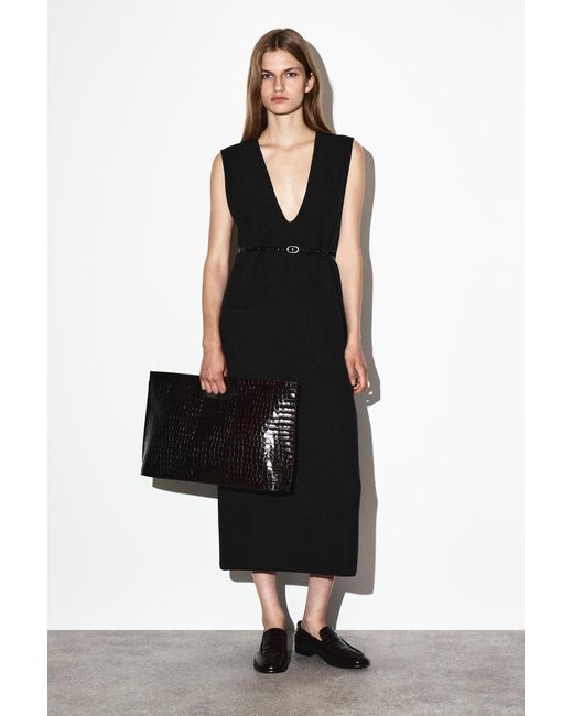 COS Black Folio Oversized Bag