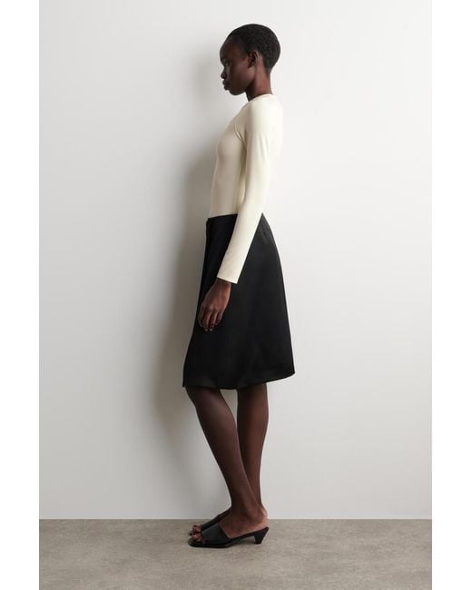 COS Natural Technical Jersey Long-Sleeved Top