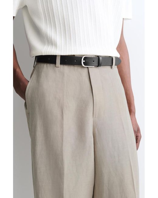 COS Natural Linen-Blend Relaxed-Fit Straight-Leg Trousers for men