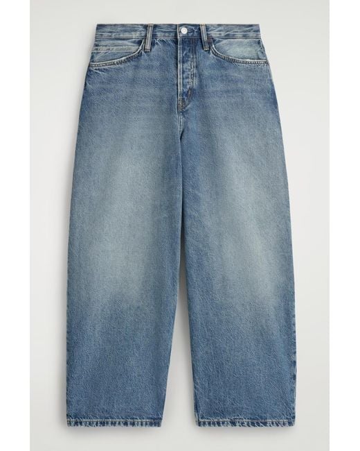 COS Blue Cask Barrel-leg Jeans for men