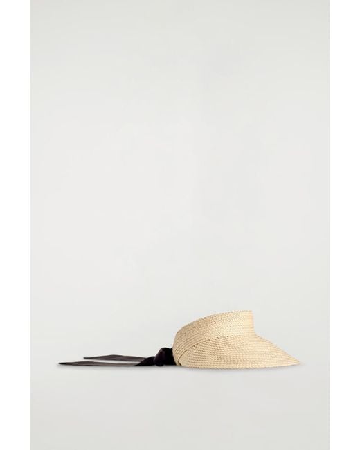 COS Natural Straw Visor