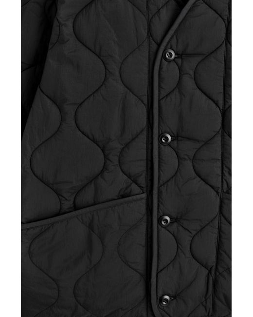 COS Black Reversible Quilted Jacket for men