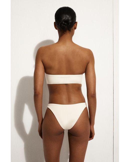COS White Bandeau Bikini Top