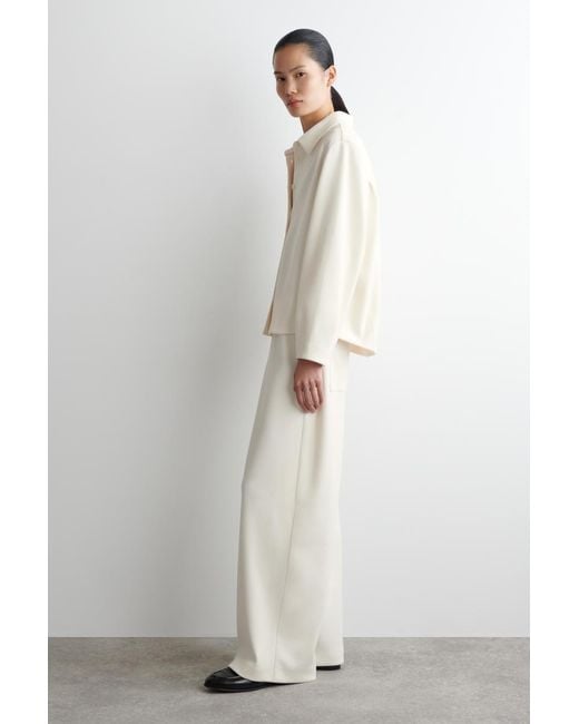 COS White Corduroy Shirt