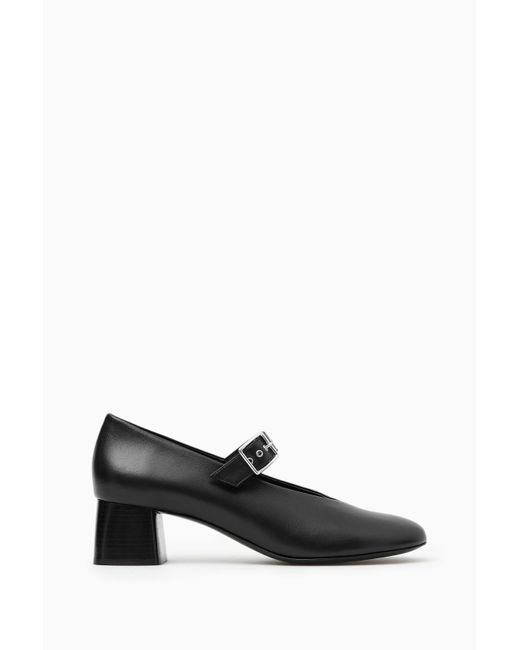 CC MARY JANE BLOCK HEEL BLACK SHEEPSKIN main image 1