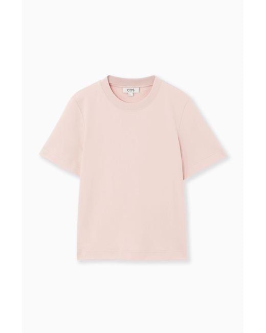 COS Pink Clean Cut T-shirt