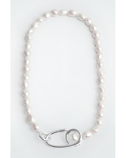 COS White Coiled Freshwater Pearl Necklace