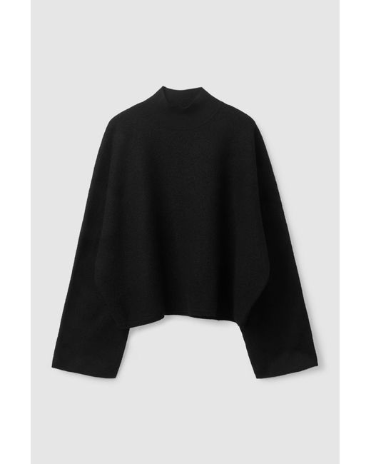 COS Black Turtleneck Wool Sweater