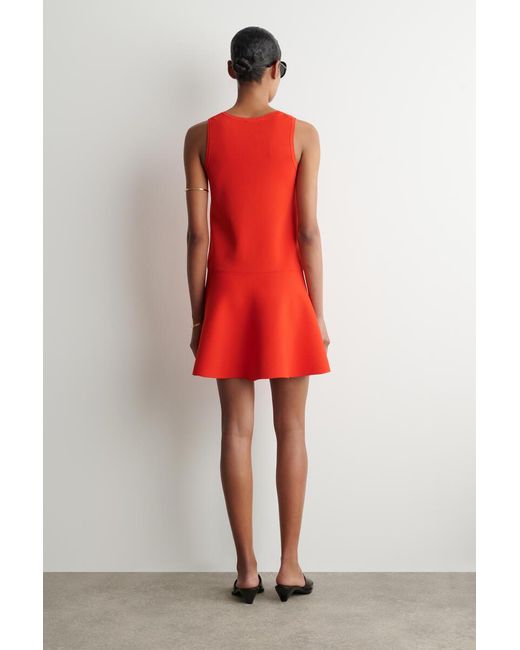 COS Flared Knitted Mini Dress