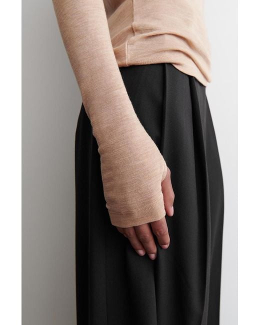COS Natural Slim Merino Wool Top