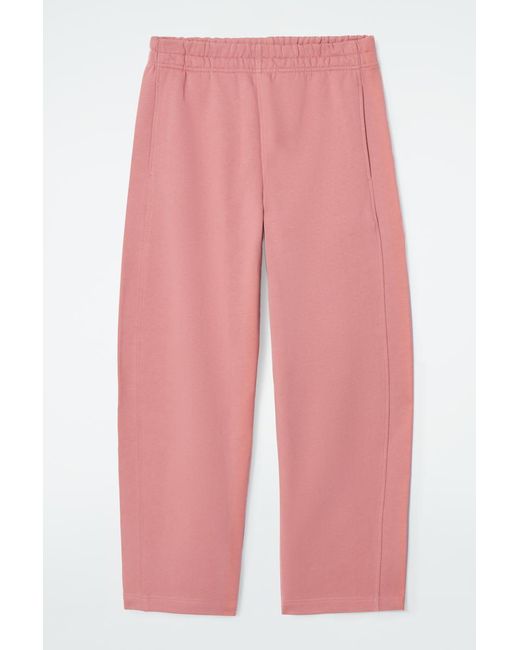 COS Pink Barrel-Leg Joggers