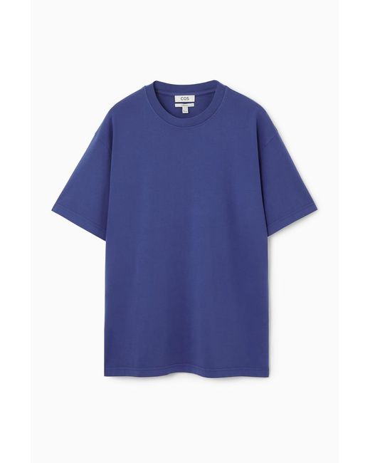 COS Lockeres T-shirt in Blue für Herren