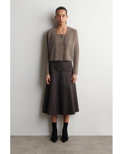 COS Brown Cashmere Tank Top