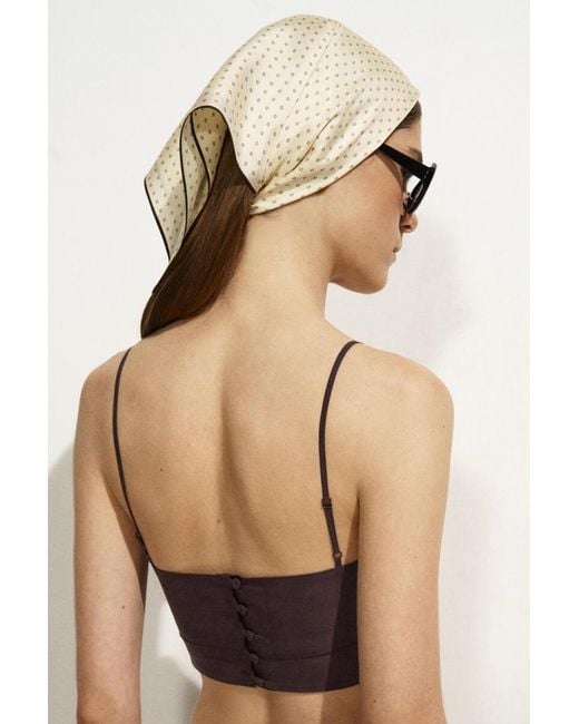 COS Brown Silk Bralette
