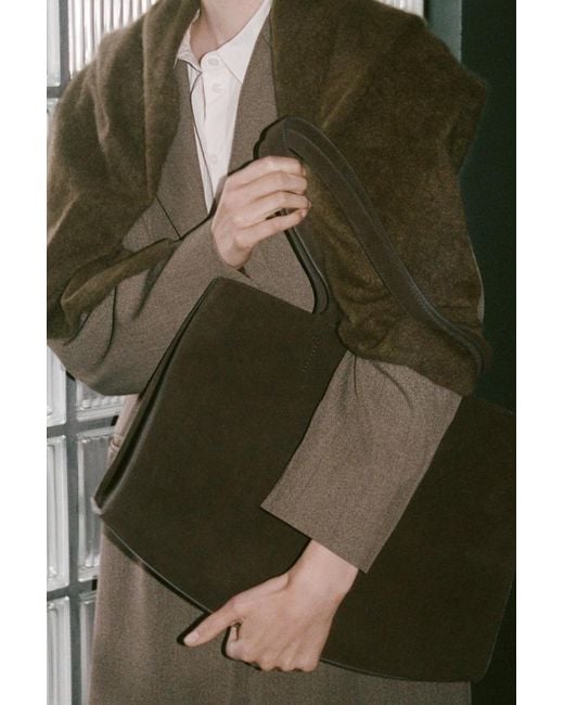 COS Brown Gallery Tote Bag