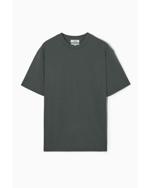 COS Gray Oversized Cotton T-shirt for men