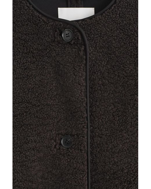 Giacca Teddy Lunga di COS in Black
