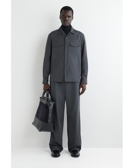 COS Gray Western Shirt for men