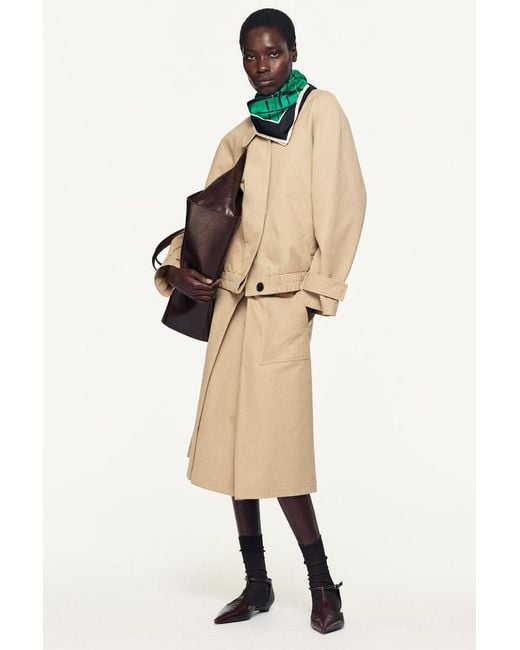 COS Natural Rounded Cotton Blouson Jacket