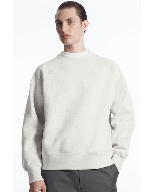 COS White Paneled Sweatshirt for men