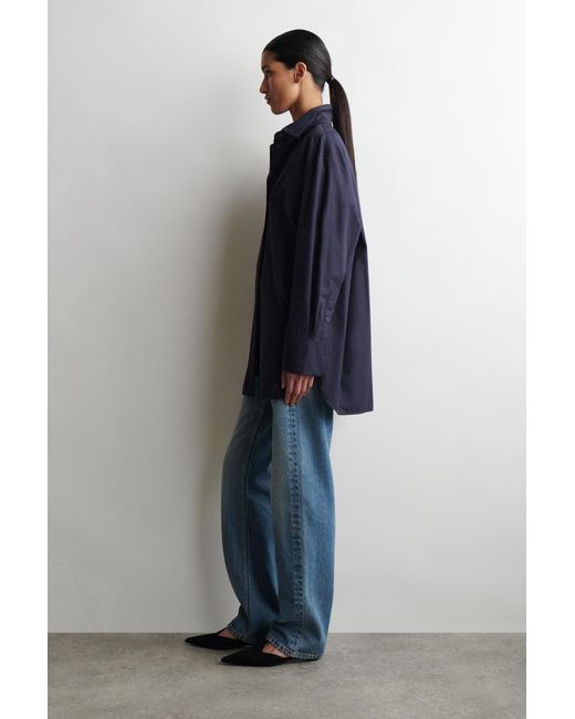COS Blue Tailored Cotton Shirt