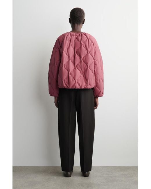 COS Gathered Quilted Down Jacket