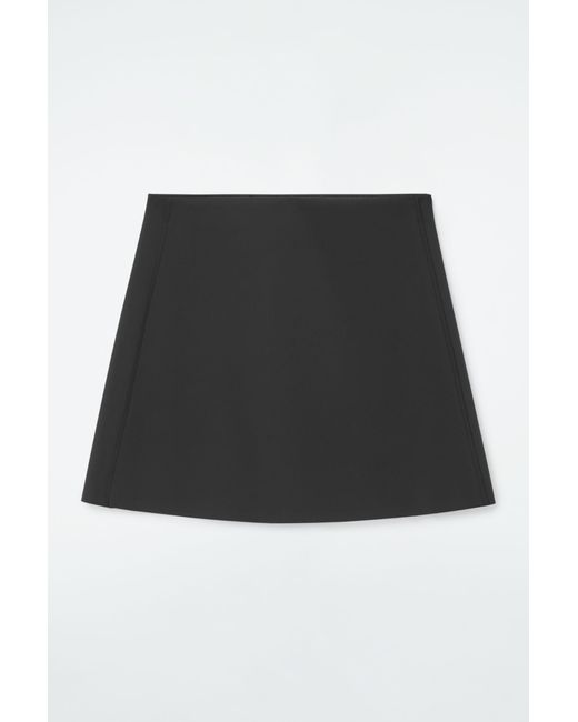 COS Black Scuba Mini Skirt