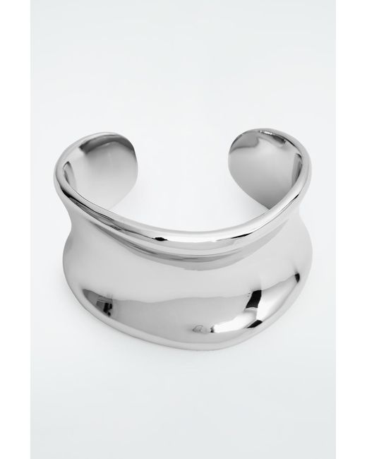 COS Gray Sculpted Cuff