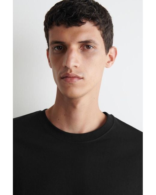 COS Black Regular-Fit Cotton T-Shirt for men