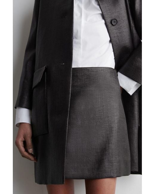 COS Black Textured Mini Skirt