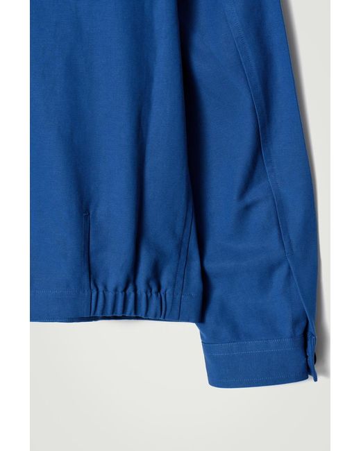 COS Blue Relaxed Utility Overshirt for men