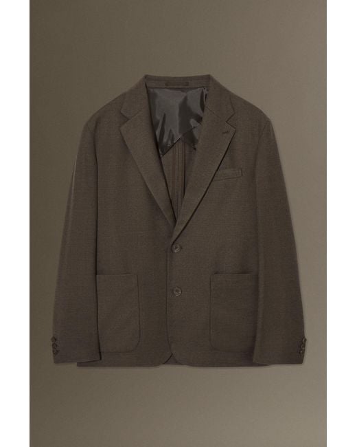 COS Gray Wool-flannel Blazer - Regular for men