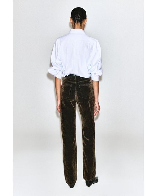 COS Black Chord Corduroy Straight-Leg Jeans