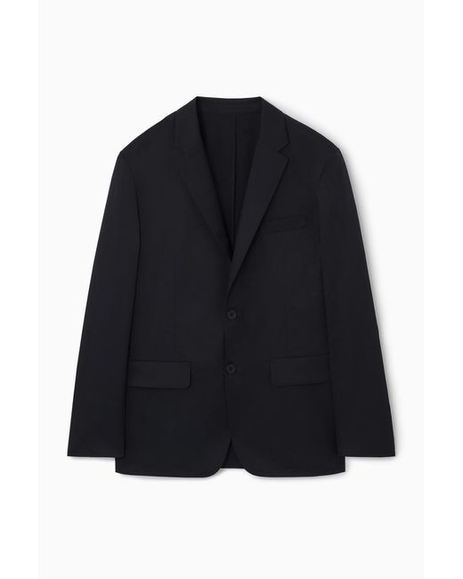 COS Einreihiger Nylon-blazer - Normale Passform in Black für Herren