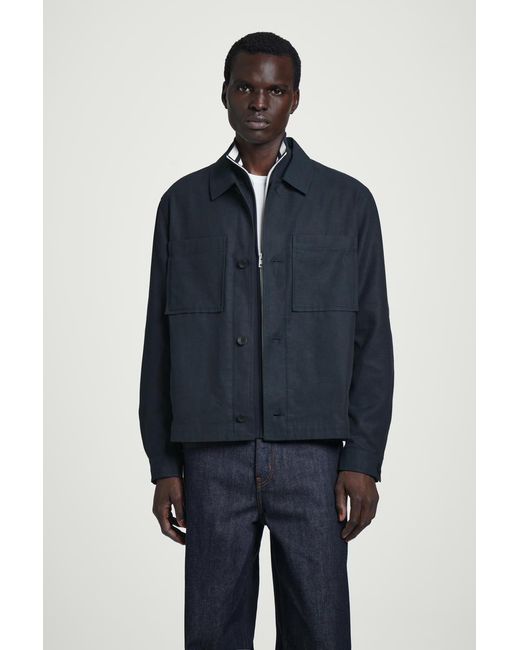 COS Utility-hemdjacke in Blue für Herren