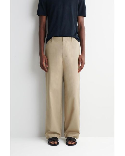 COS Natural Cotton Relaxed-Fit Wide-Leg Chinos for men