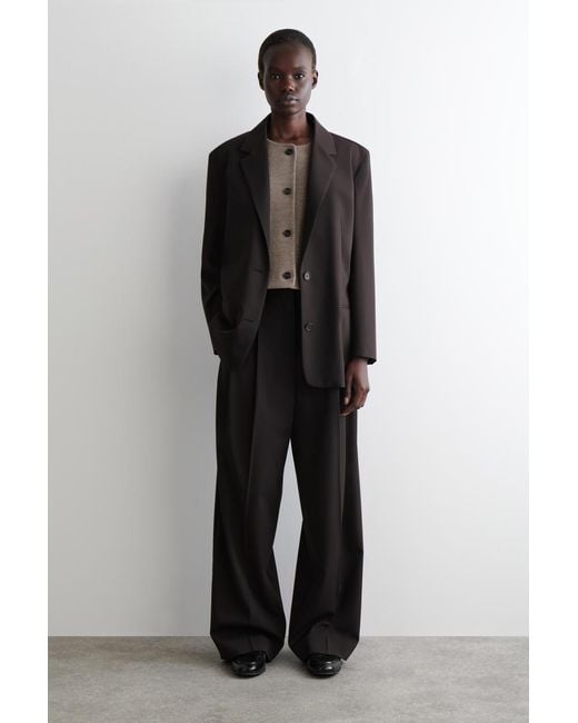 COS Gray Boiled Merino Wool Vest