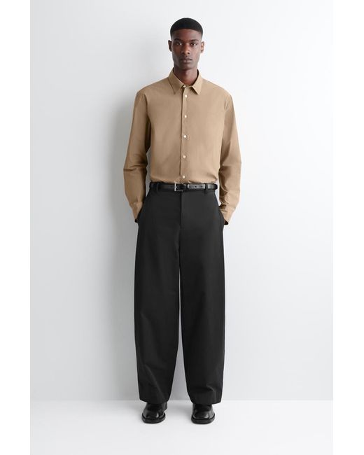 COS Natural Relaxed Pima Cotton Poplin Shirt for men