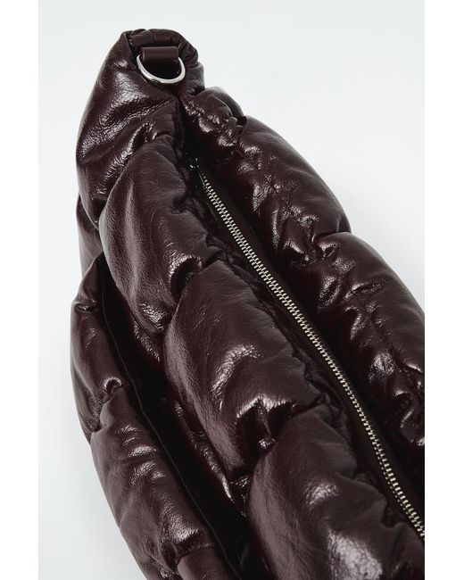 COS White Pillow Quilted Clutch Bag - Leather