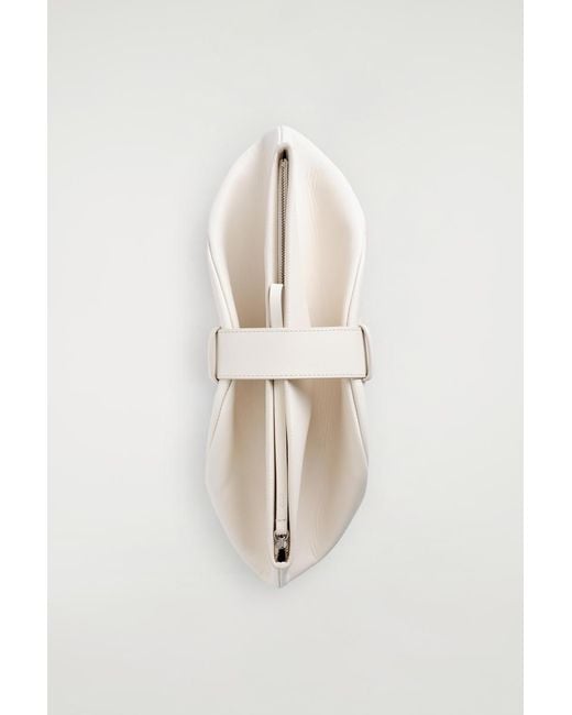COS Natural Belted Clutch Bag