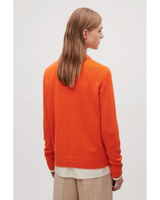COS Cashmere Jumper in Orange Lyst