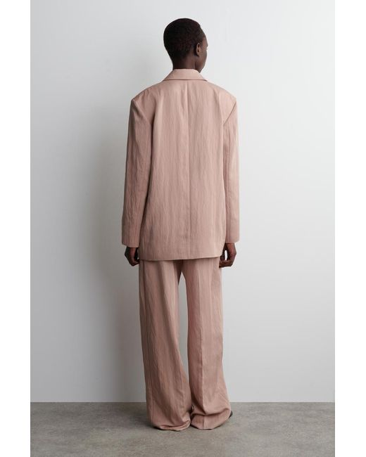COS Pink Oversized Fluid Blazer