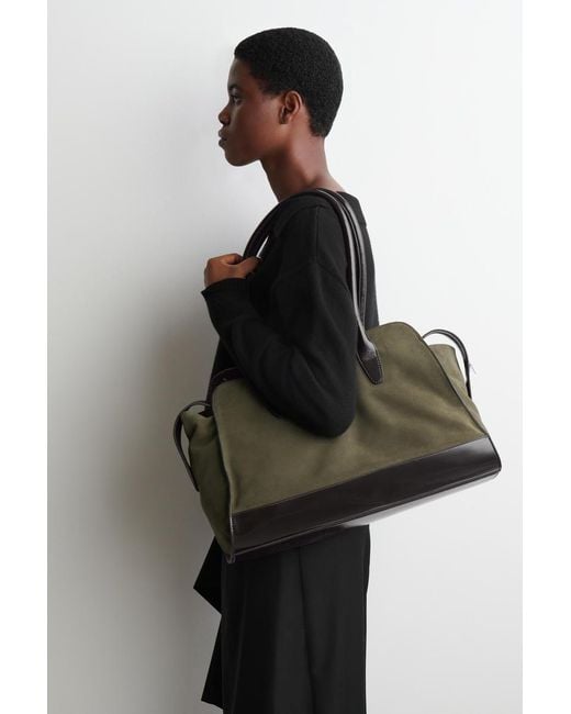 COS Brown Avenue Tote Bag