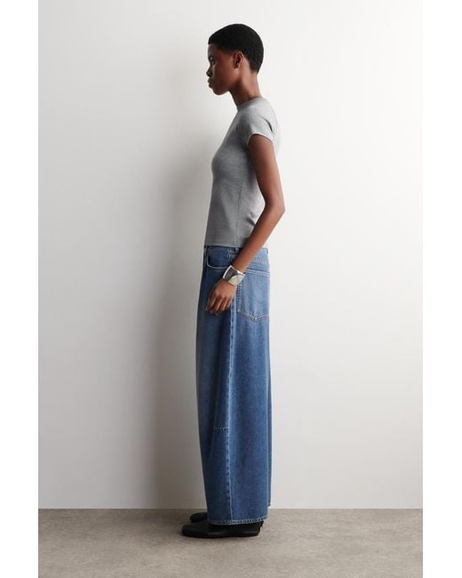 COS Blue Twine Barrel-Leg Jeans