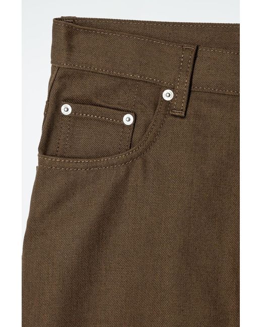 COS Brown Bay Barrel-Leg Jeans