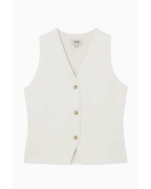 COS White Knitted Vest